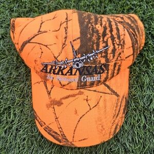 Arkansas Air National Guard Orange Camo Baseball Cap Hat Headwear Adult Unisex